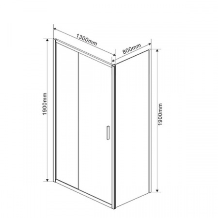 Душевой уголок Vincea Garda VSR-1G8013CH фото