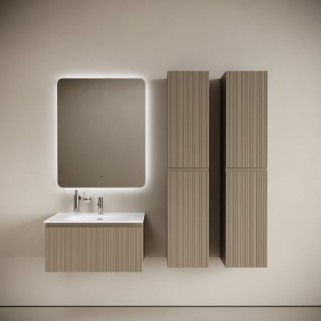 Тумба под раковину Sancos Code CD80GB серо- бежевая фото