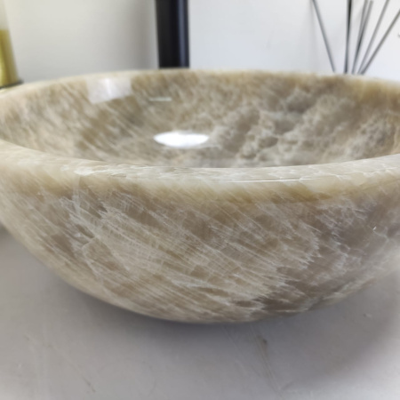 Накладная раковина из оникса Bowl Grey Small BO-00581 (1.9см) (40*40*15см) фото