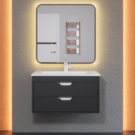 Тумба под раковину Uperwood Modul 80 2930205153 черная фото