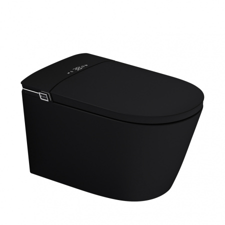 Электронный унитаз-биде импульсный Abber Bequem AC1121SMB черный матовый фото
