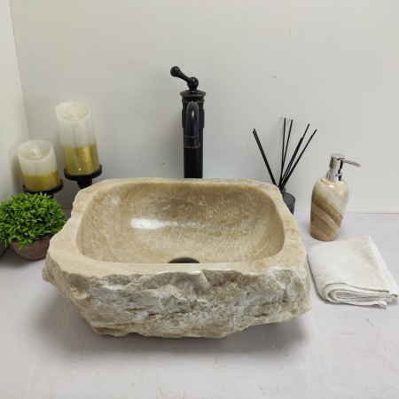 Накладная раковина из оникса Erozy Sunset EO-00469 (41*35*15см) фото