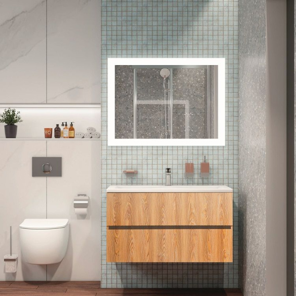 Тумба под раковину Art&Max Torino AM-TORINO-1000-2C-SO-BR-P бран фото