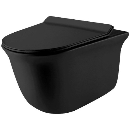 Унитаз подвесной Grossman GR-4412BМS черный матовый фото