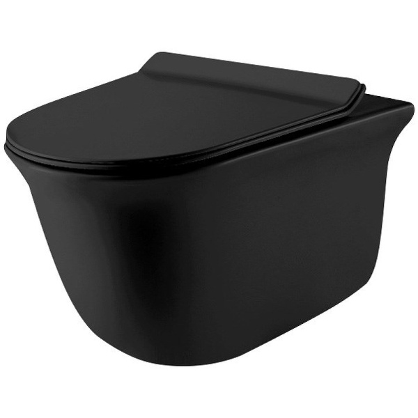 Унитаз подвесной Grossman GR-4412BМS черный матовый фото