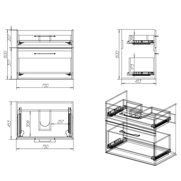 Тумба с раковиной Alvaro Banos Valencia maximo 80 8407.1300 фото