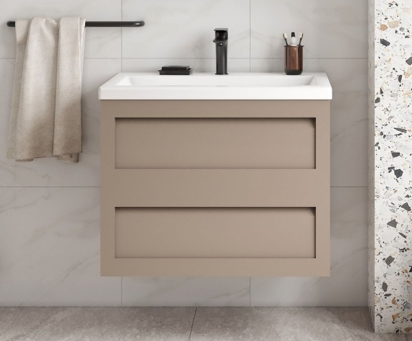 Тумба с раковиной подвесная Art&Max Platino AM-Platino-750-2C-SO-CM 75 фото