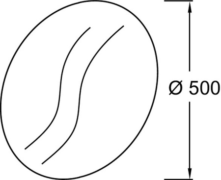 Зеркало круглое Jacob Delafon Odeon Rive Gauche EB1143-NF 50 см фото