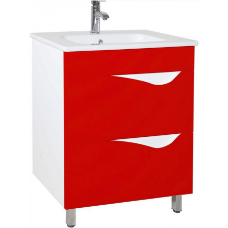 Тумба под раковину Bellezza Эйфория 80 красная фото