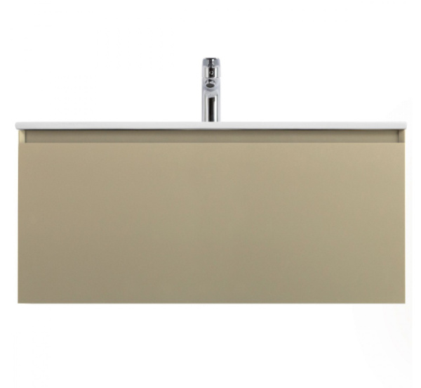 Тумба под раковину Art&Max Latina AM-Latina-1000-1C-SO-BGM серо-бежева матовая фото