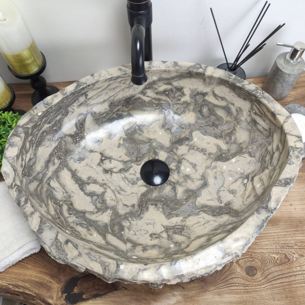 Накладная раковина из мрамора Erozy Doreng EM-00849 (57*45*15см) фото