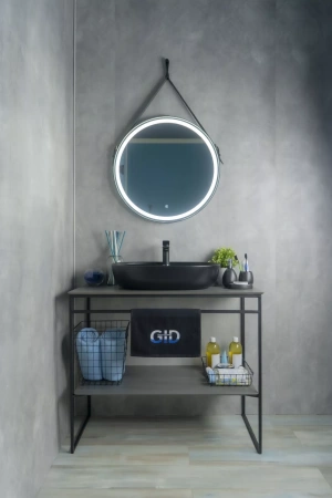 Накладная раковина GID Bm1346 61x41 черная матовая фото