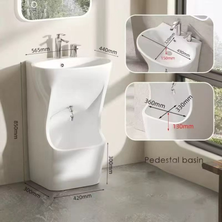 Раковина напольная для омовения SantiLine SL-4030 фото