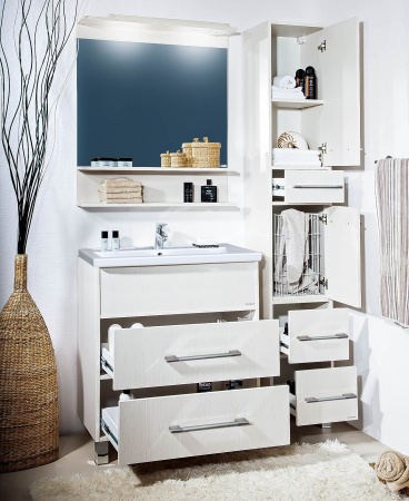 Тумба с раковиной Бриклаер Чили 70 серая лиственница фото