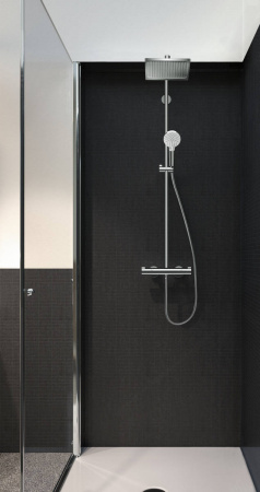 Душевая система с тропическим душем Hansgrohe Crometta Е 240 1jet Showerpipe 27271000 фото
