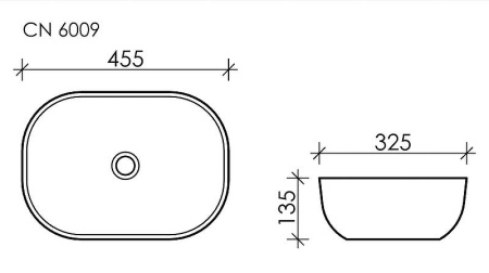 Раковина-чаша Ceramica Nova Element 46 CN6009 Белая фото