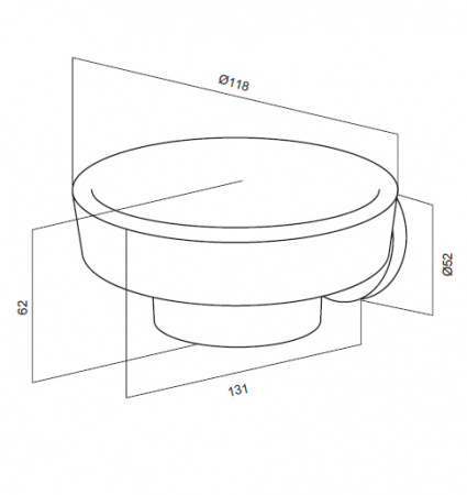 Мыльница настенная Am.Pm Bliss A5534264 фото