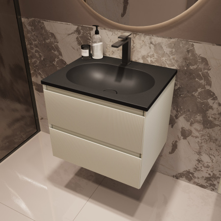 Тумба под раковину Vincea Welle 60 VMC-2WL600MBG M.Beige Soft-touch фото