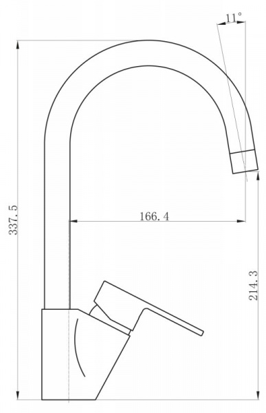 Смеситель для кухни BelBagno Loyd LOY-LAM-CRM фото