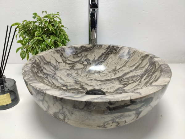 Накладная раковина из мрамора Bowl Doreng BM-01009 (40*40*15) фото