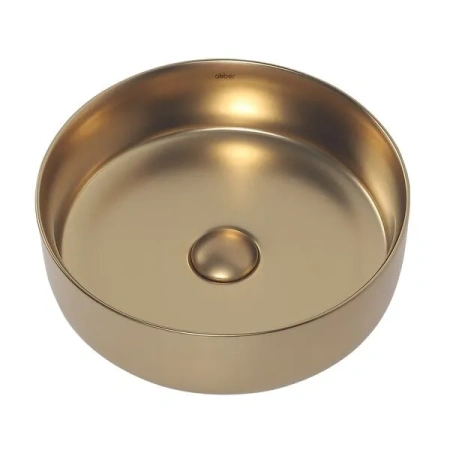 Накладная раковина Abber Bequem AC2108MMG 36x36 золотая матовая фото