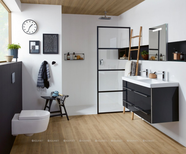 Унитаз с инсталляцией Villeroy & Boch Avento 5656 HR 01 (инсталляция 9224 61 00 + клавиша 9224 90 61) фото
