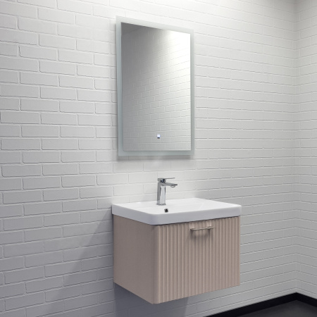 Тумба с раковиной Comforty Ангара 60П 00-00021034 дуб латте фото