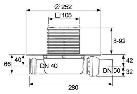 Душевой трап TECE TECEdrainpoint S 110 3601100 фото