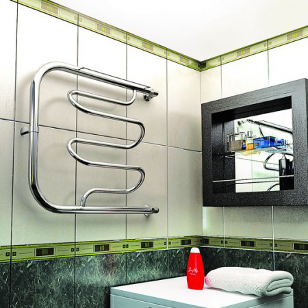 Водяной полотенцесушитель с полочкой Tera Фокстро-Лиана ПСВ-53-02 50х50 фото