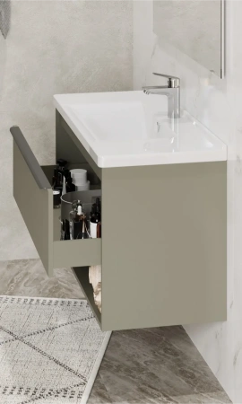 Тумба под раковину Акватон Хоуп 100 1A287401HP9D0 хаки фото