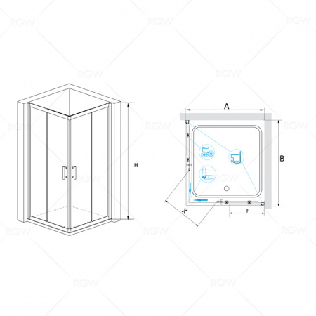 Душевой уголок RGW Passage PA-31 02083100-11 100x100 фото