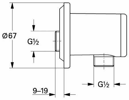 Подключение для душевого шланга Grohe Relexa 28626000 фото