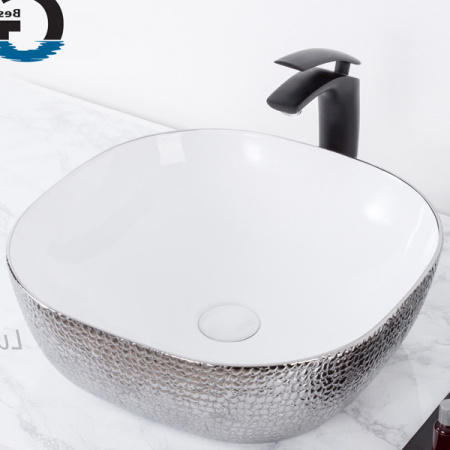 Накладная раковина CeramaLux Luxe Line D1301H021 42,5х42,5 фото