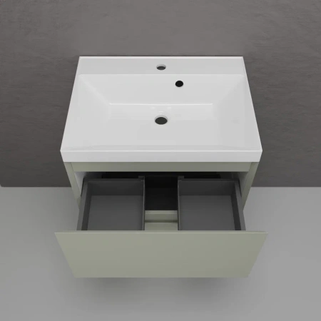 Тумба напольная под раковину Style Line Манхэттен 60 ЛС-00002379 олива фото