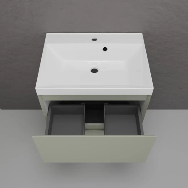 Тумба напольная под раковину Style Line Манхэттен 60 ЛС-00002379 олива фото