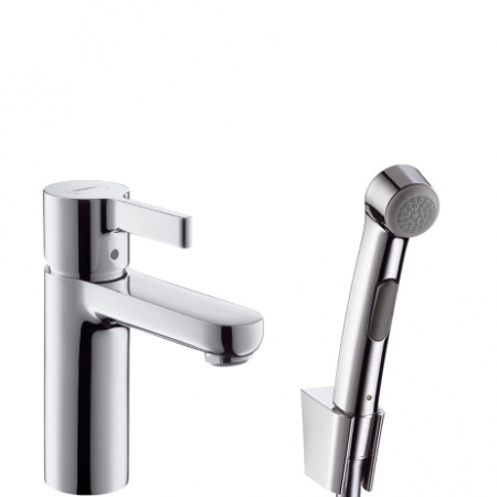 Смеситель для раковины с гигиеническим душем Hansgrohe Metris S 31160000 фото