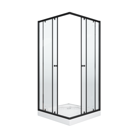 Душевой уголок Parly ZEQ911B 90x90 черный фото