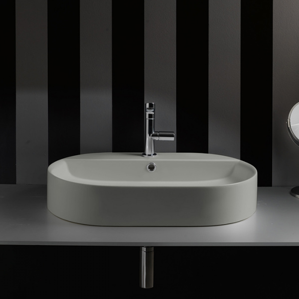 Раковина Kerasan Ciotola 028559*1 65x40 Grigio matt фото