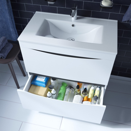 Тумба с раковиной Iddis Cloud CLO80WFi95K 80 см фото