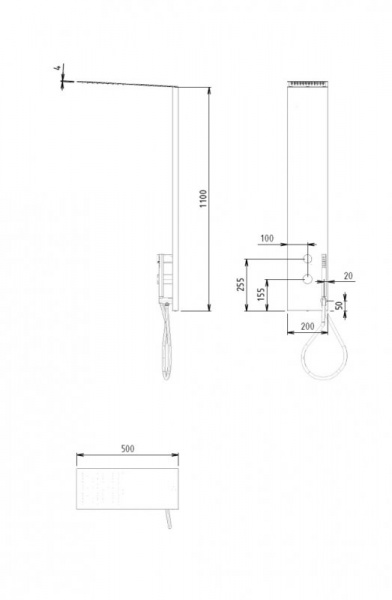 Душевая панель Cezares Premier PREMIER-CD2-NOP фото