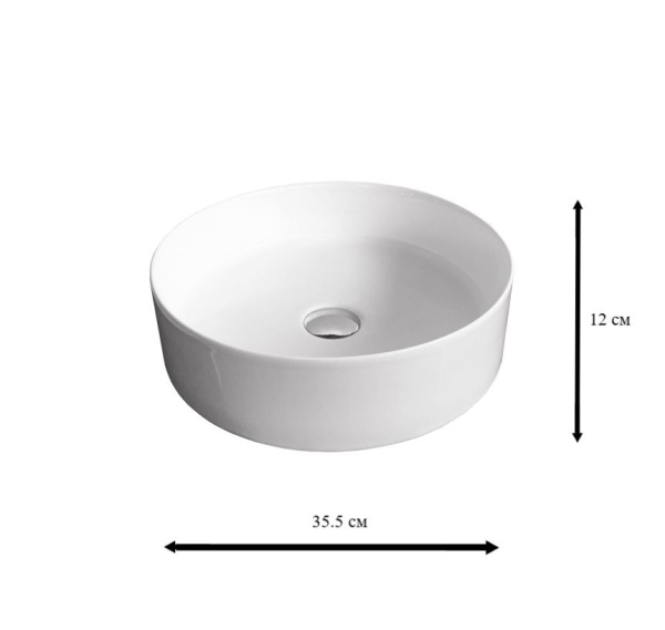 Накладная раковина Sintesi SIN-LVB-APP-412 35x35 фото