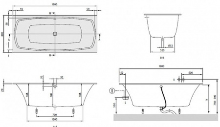 Квариловая ванна Villeroy & Boch My Art UBQ180MYA2V-01 180x80 фото