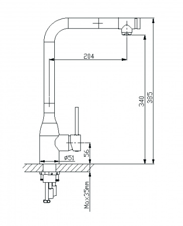 Смеситель для кухни Timo Saona 2326/00FL фото