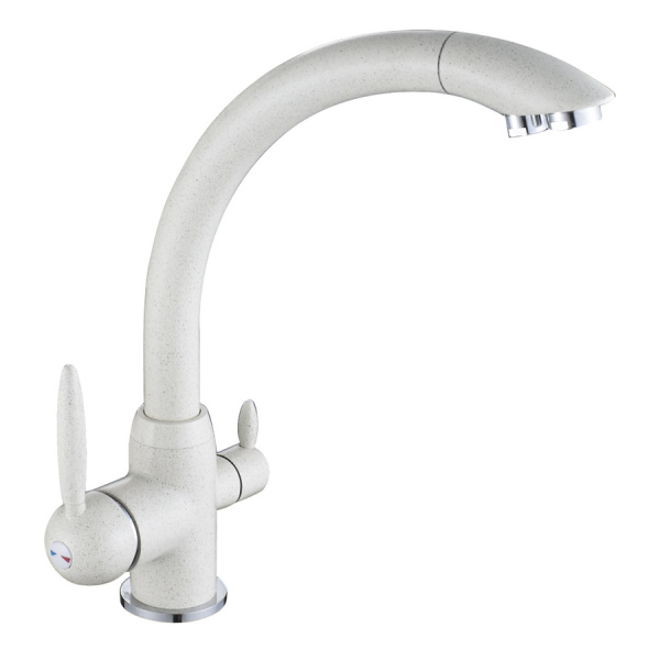 Смеситель для кухни кухни с фильтром для воды Oute T603B T633BK-5 белый гранит фото