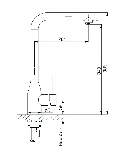 Смеситель для кухни Timo Saona 2326/00FL фото