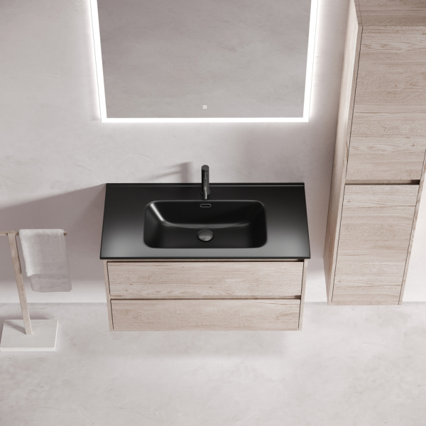 Тумба под раковину Sancos Libra LB90EG дуб галифакс натуральный фото