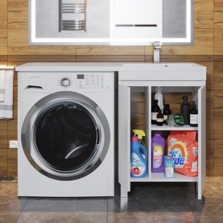 Тумба под стиральную машину Uperwood Magenta 5930205165 белая фото