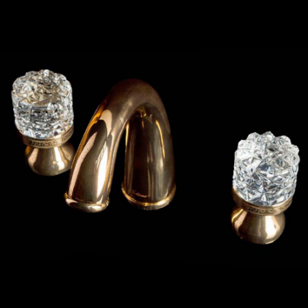 Смеситель для раковины двухвентильный Boheme Crystal 297-CRST фото