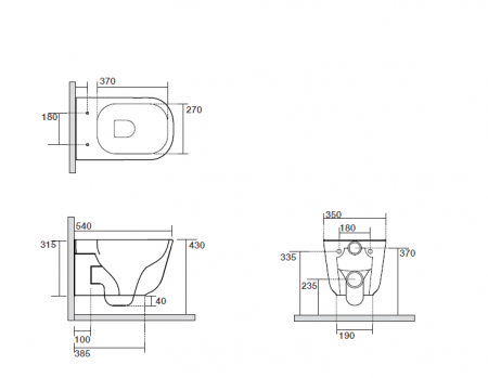 Унитаз подвесной Kerasan Tribeca 511431 фото