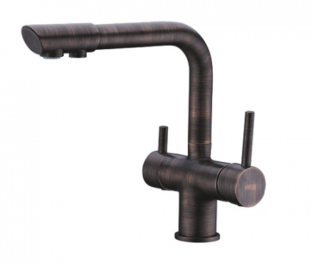 Смеситель для кухни кухни с фильтром для воды WasserKRAFT А8047 темная бронза фото